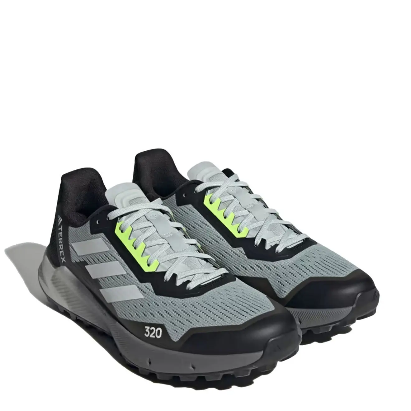 Adidas Terrex Agravic Flow 2.0 Trail Running Shoes Wonder Silver / Crystal White / Lucid Lemon - Image 4