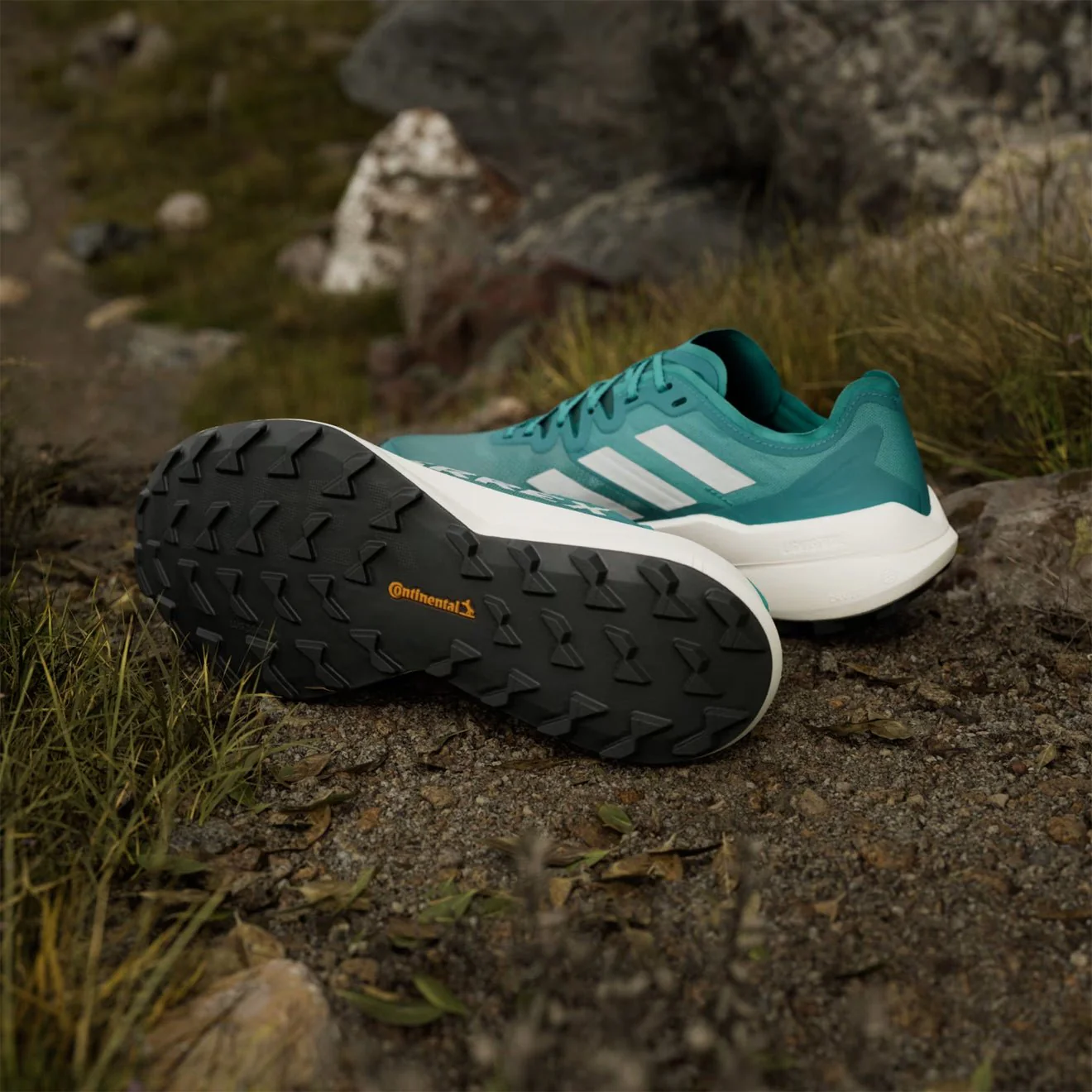 Adidas Terrex Agravic Speed Running Shoe Pure Teal / Grey One / Core Black - Image 3