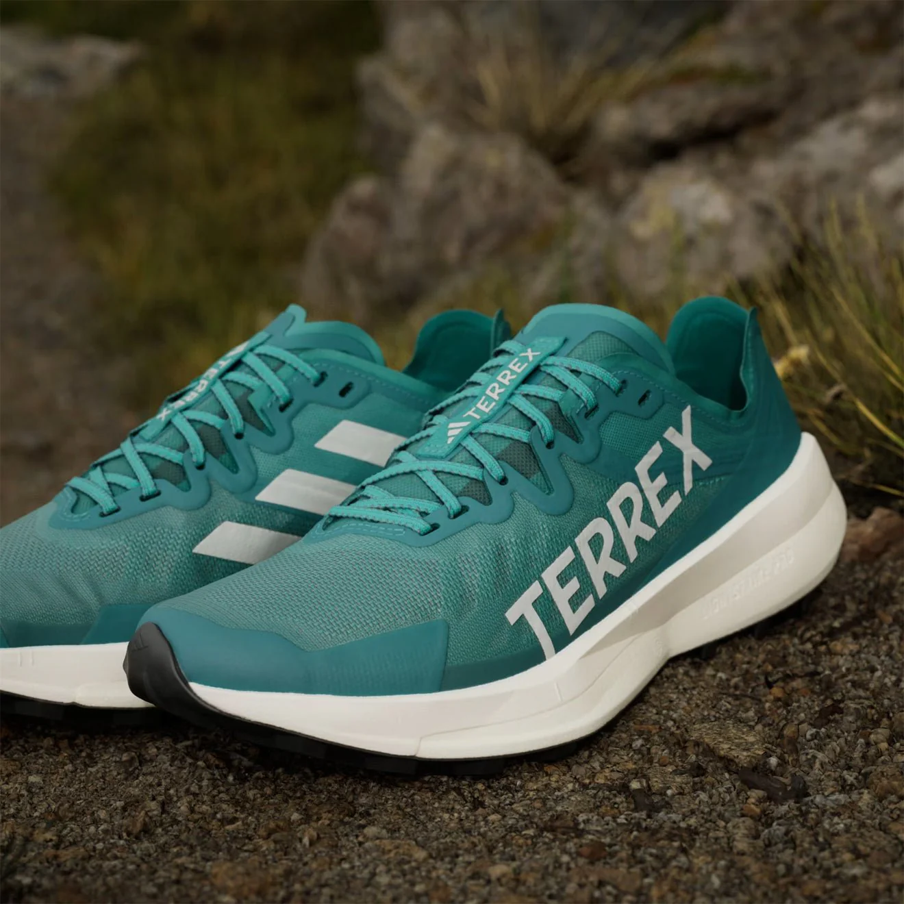 Adidas Terrex Agravic Speed Running Shoe Pure Teal / Grey One / Core Black - Image 4