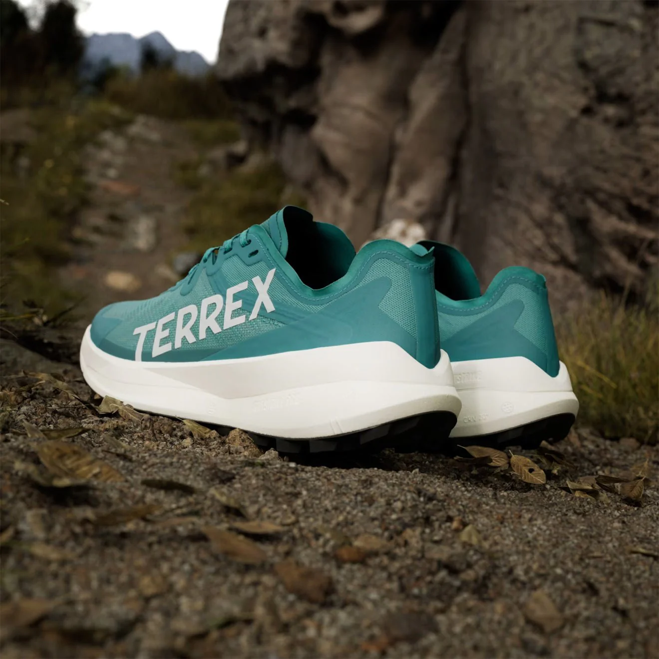 Adidas Terrex Agravic Speed Running Shoe Pure Teal / Grey One / Core Black - Image 6
