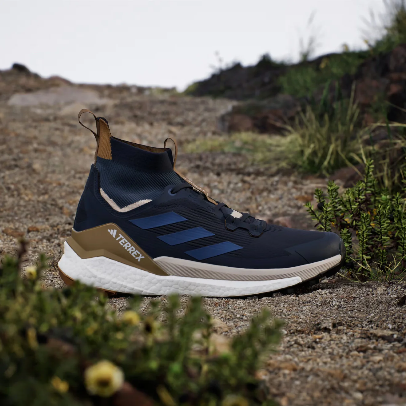 Adidas Terrex Free Hiker 2.0 Hiking Shoe Legend Ink / Wonder Steel - Image 2