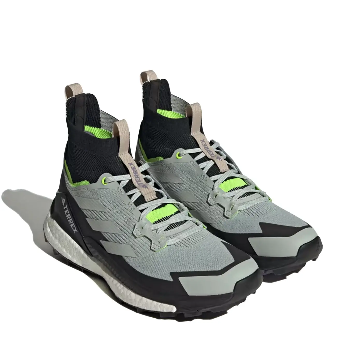 Adidas Terrex Free Hiker 2.0 Hiking Shoes Wonder Silver / Wonder Silver / Lucid Lemon - Image 3