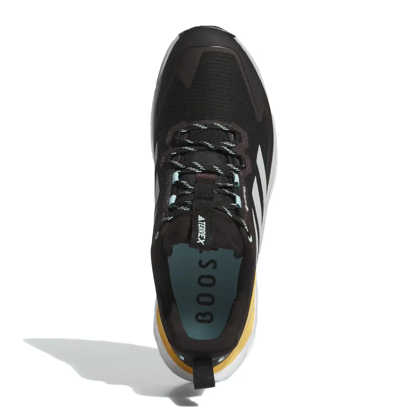 Adidas Terrex Free Hiker 2.0 Low Gore-Tex Hiking Shoes Core Black / Wonder Silver / Semi Flash Aqua - Image 4