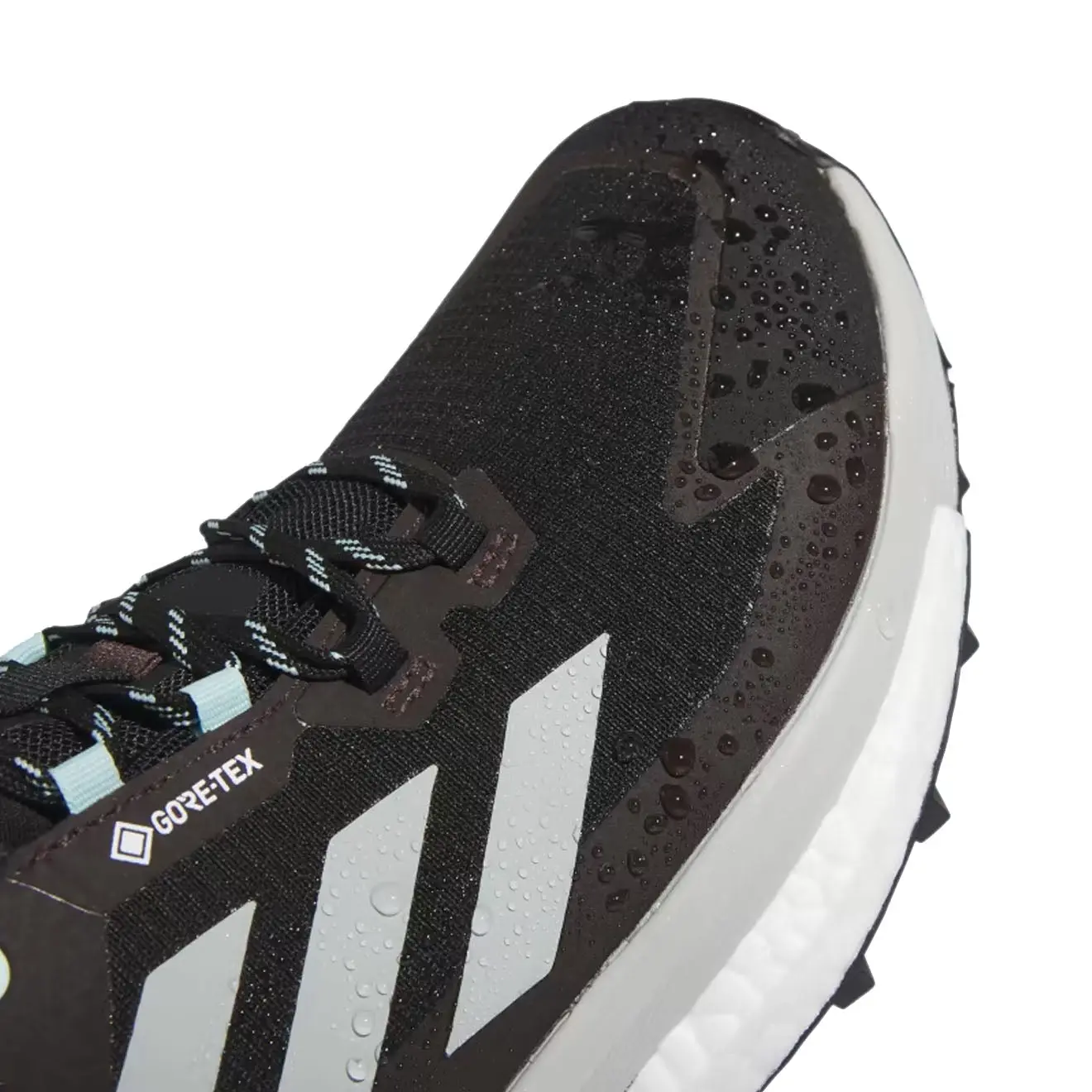 Adidas Terrex Free Hiker 2.0 Low Gore-Tex Hiking Shoes Core Black / Wonder Silver / Semi Flash Aqua - Image 6