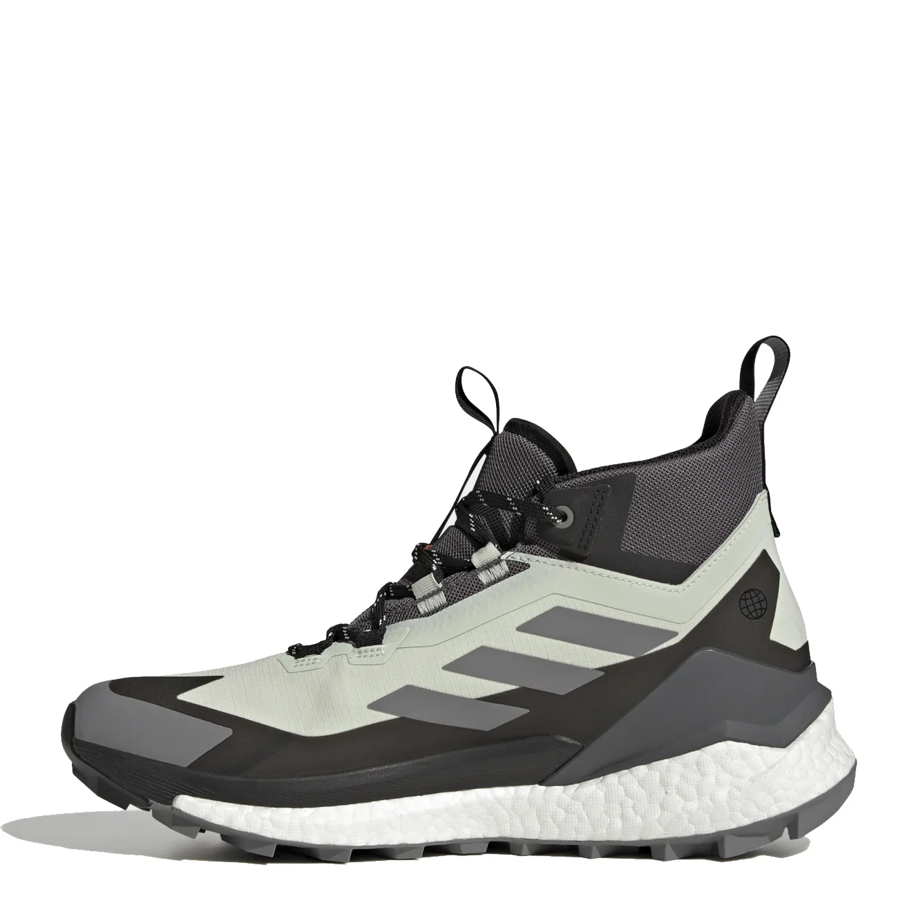 Adidas Terrex Free Hiker 2 Gore-Tex Hiking Shoes Linen Green / Grey Three / Impact Orange - Image 2