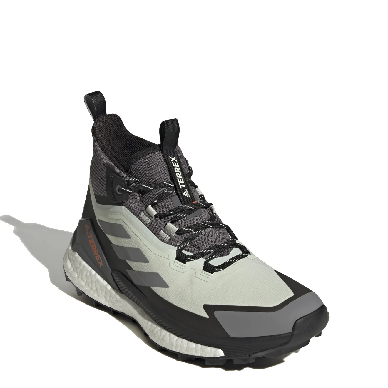 Adidas Terrex Free Hiker 2 Gore-Tex Hiking Shoes Linen Green / Grey Three / Impact Orange - Image 4