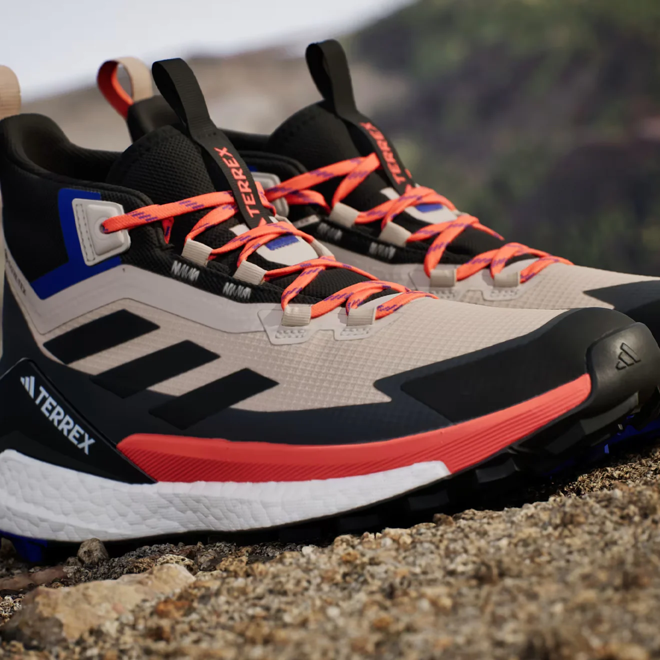 Adidas Terrex Free Hiker 2 Wonder Beige / Core Black / Semi Impact Orange - Image 4