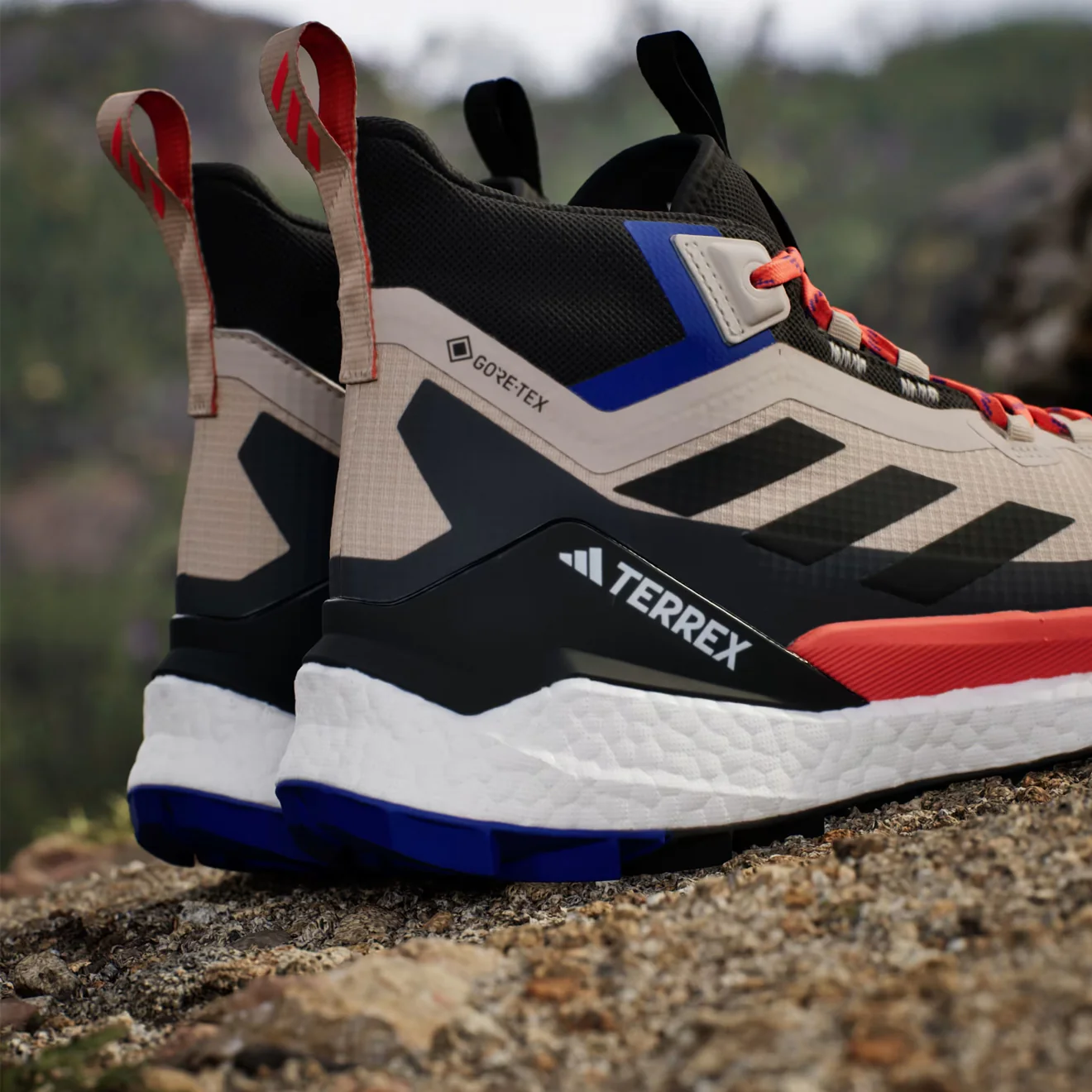Adidas Terrex Free Hiker 2 Wonder Beige / Core Black / Semi Impact Orange - Image 5