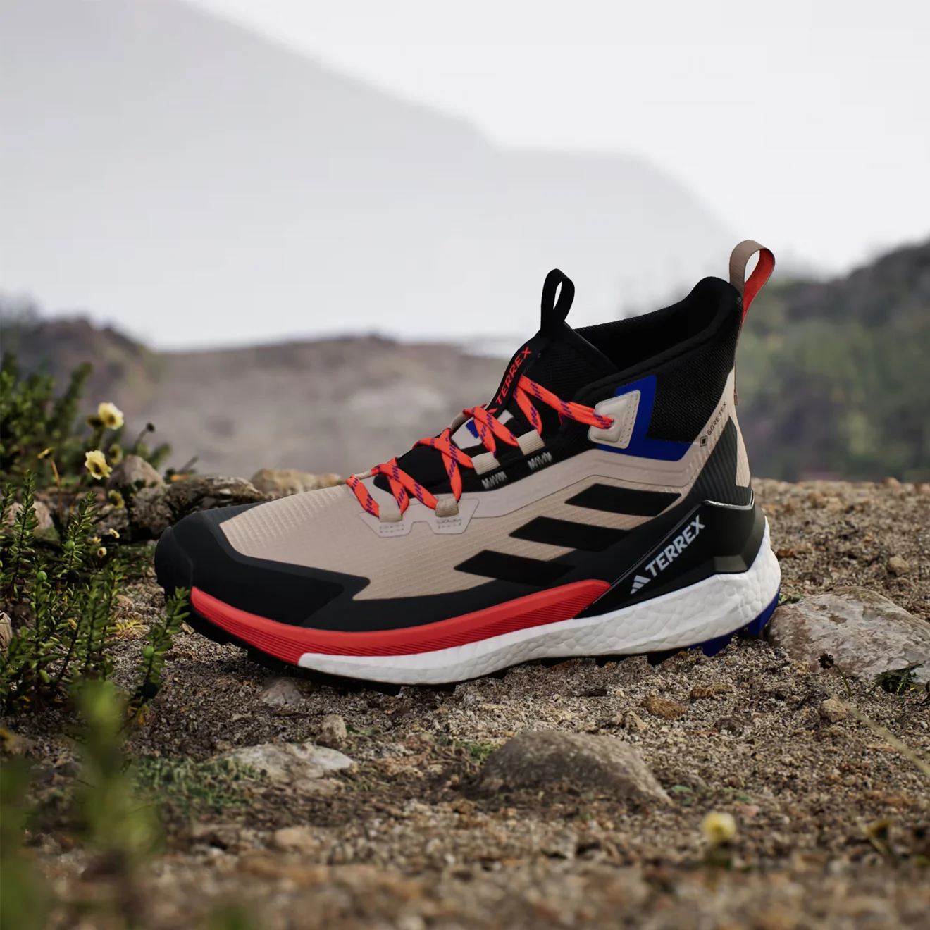 Adidas Terrex Free Hiker 2 Wonder Beige / Core Black / Semi Impact Orange - Image 6