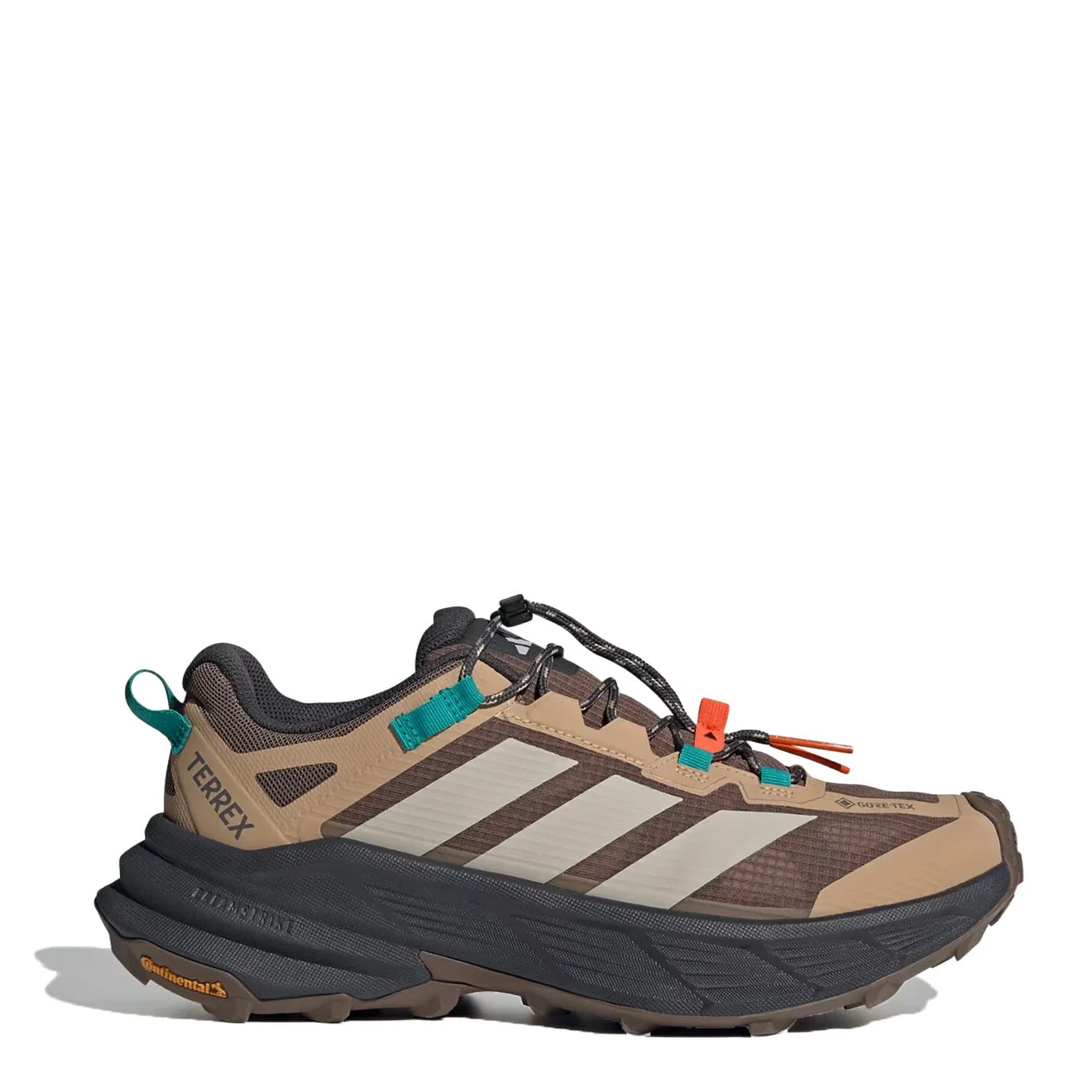Adidas Terrex Freehiker SL Gore-Tex Hiking Shoe Earth Strata / Beige / Pure Teal