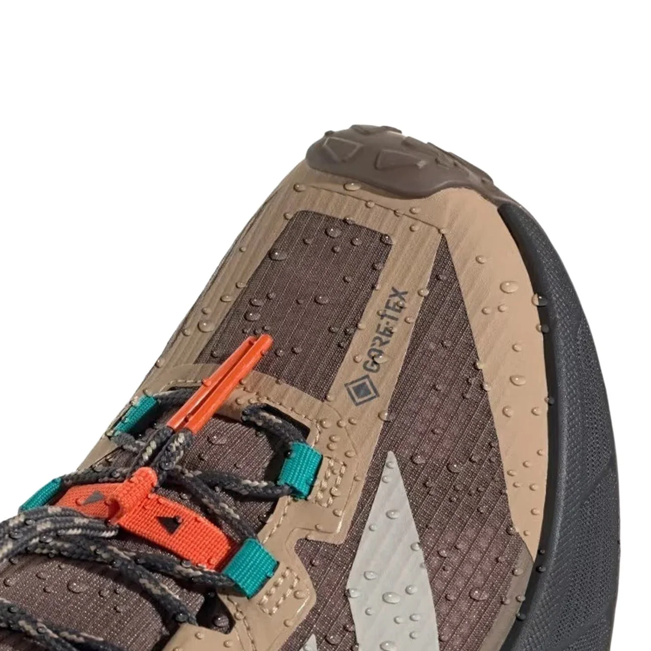 Adidas Terrex Freehiker SL Gore-Tex Hiking Shoe Earth Strata / Beige / Pure Teal - Image 3