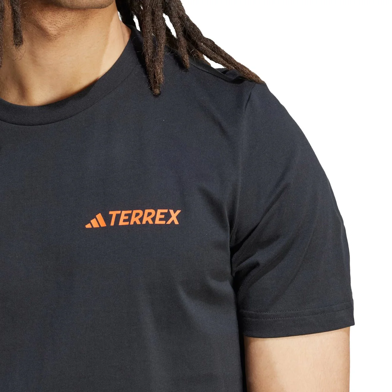 Adidas Terrex Graphic T-Shirt Black / Semi Impact Orange - Image 4