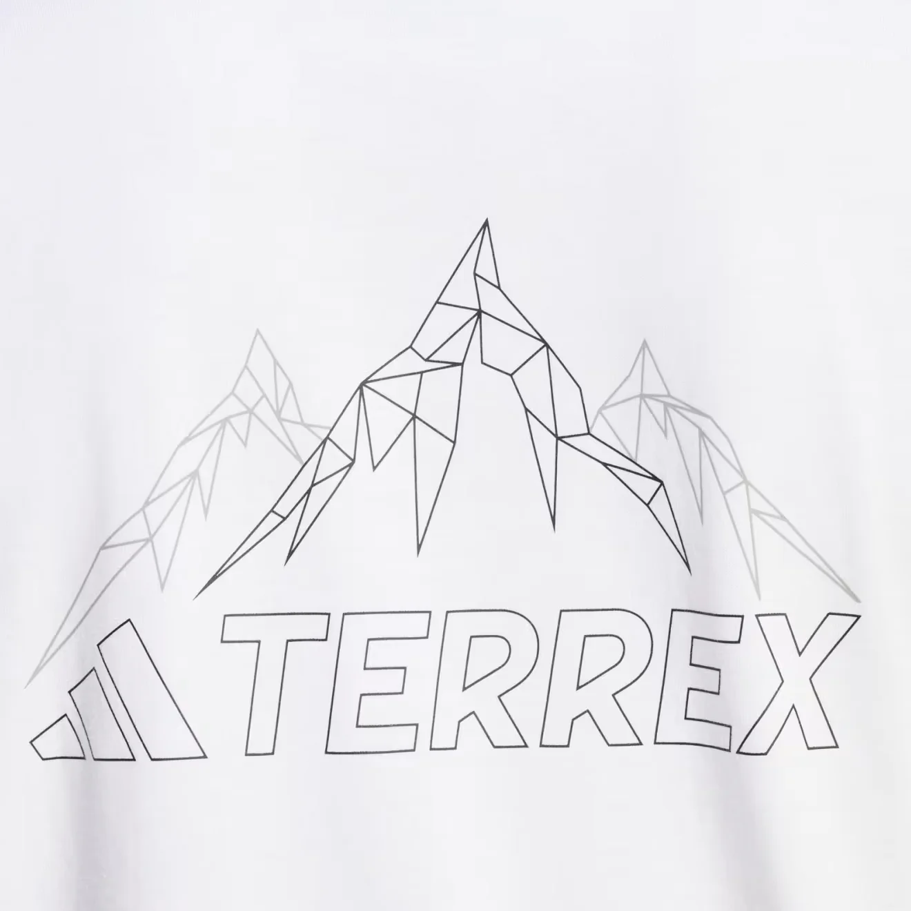 Adidas Terrex Mountain Graphic T-Shirt White - Image 2