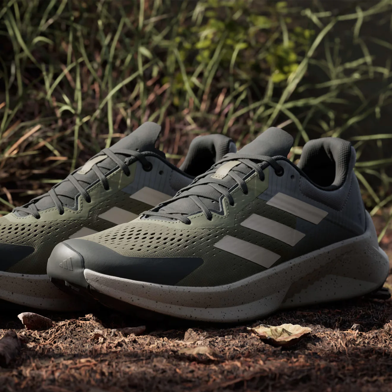 Adidas Terrex Soulstride Flow Trail Running Shoe Olive Strata / Wonder Beige / Charcoal - Image 5