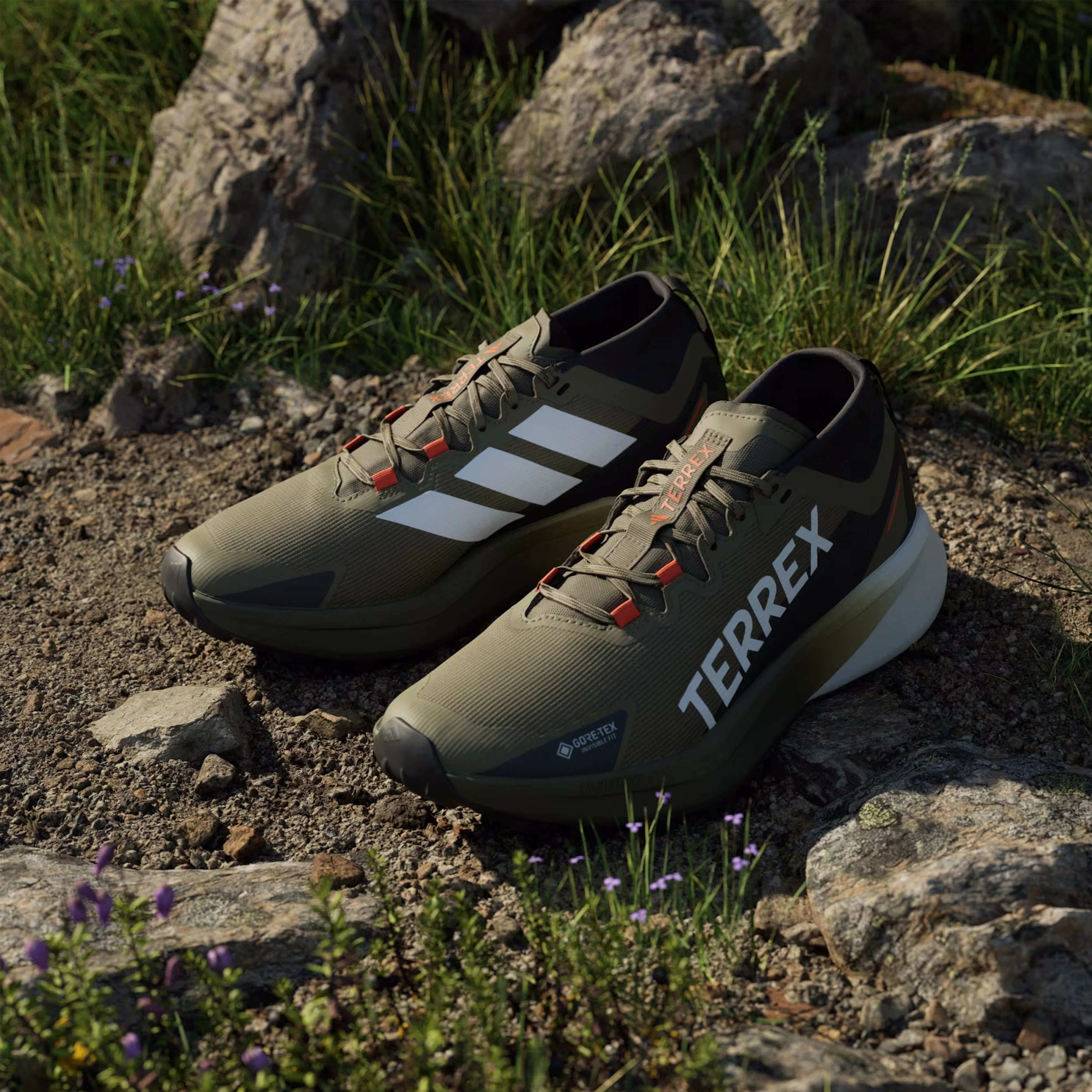 Adidas Terrex trail running shoes Agravic Black / Green - Image 2