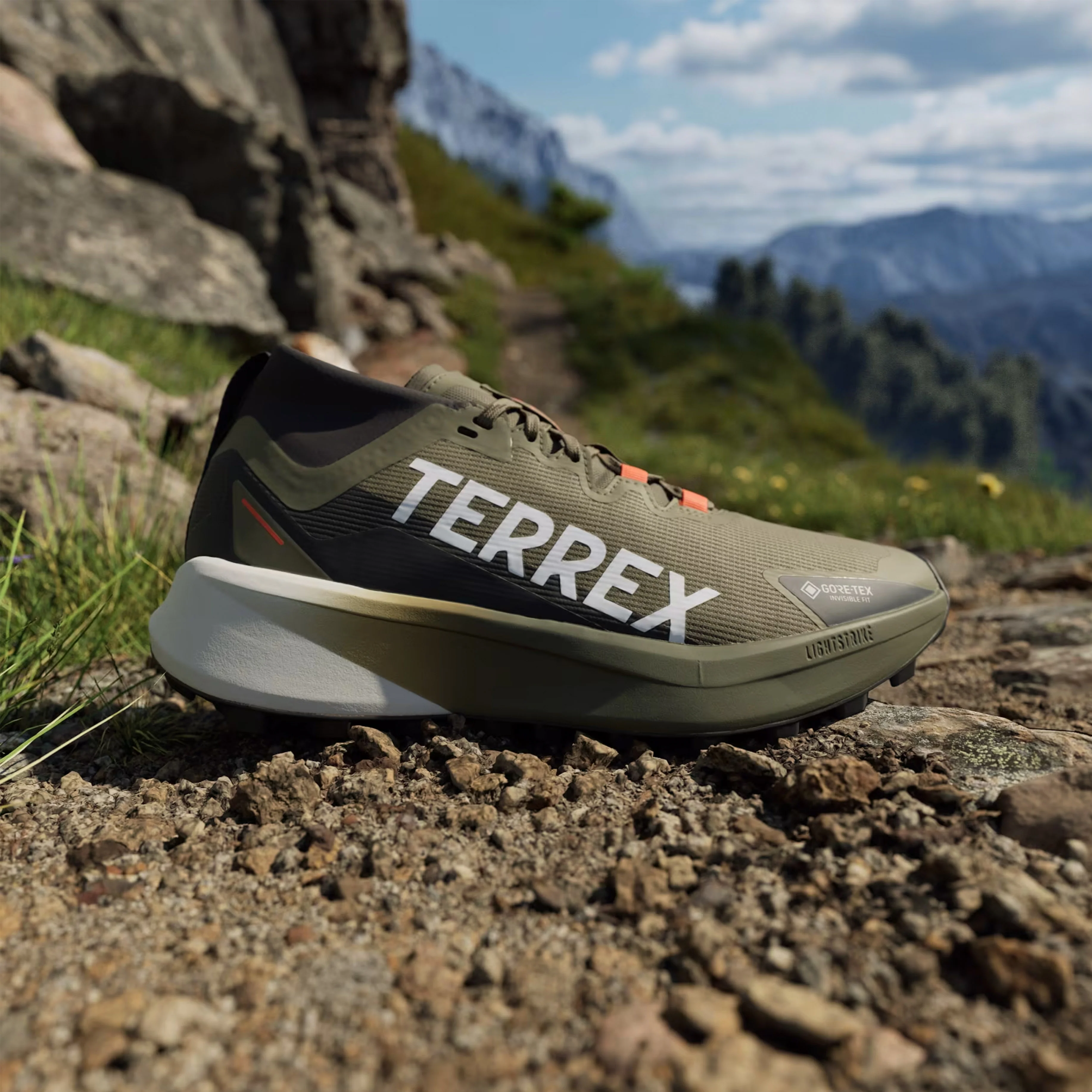 Adidas Terrex trail running shoes Agravic Black / Green - Image 3
