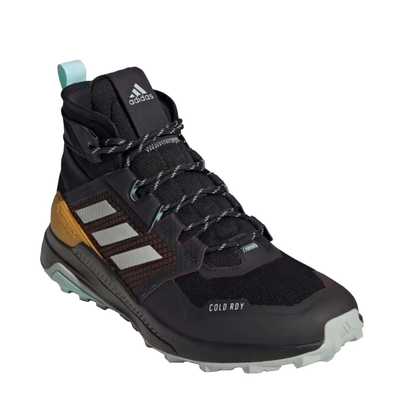 Adidas Terrex Trailmaker Mid Cold.Rdy Hiking Boots Shadow Brown / Wonder Silver / Semi Flash Aqua - Image 4