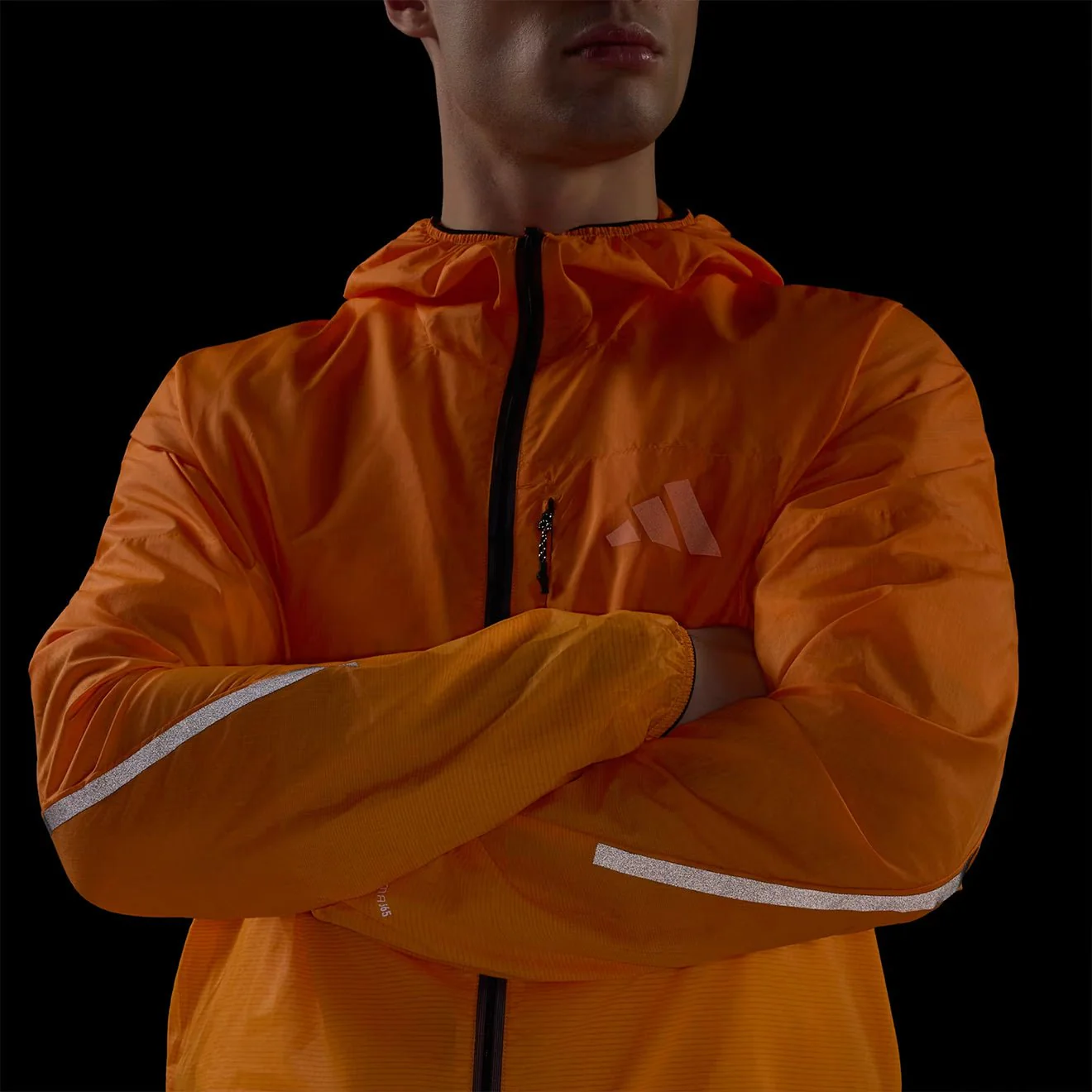 Adidas Terrex Xperior Clima365 Light Windweave Jacket Semi Impact Orange / Pure Tangerine - Image 6