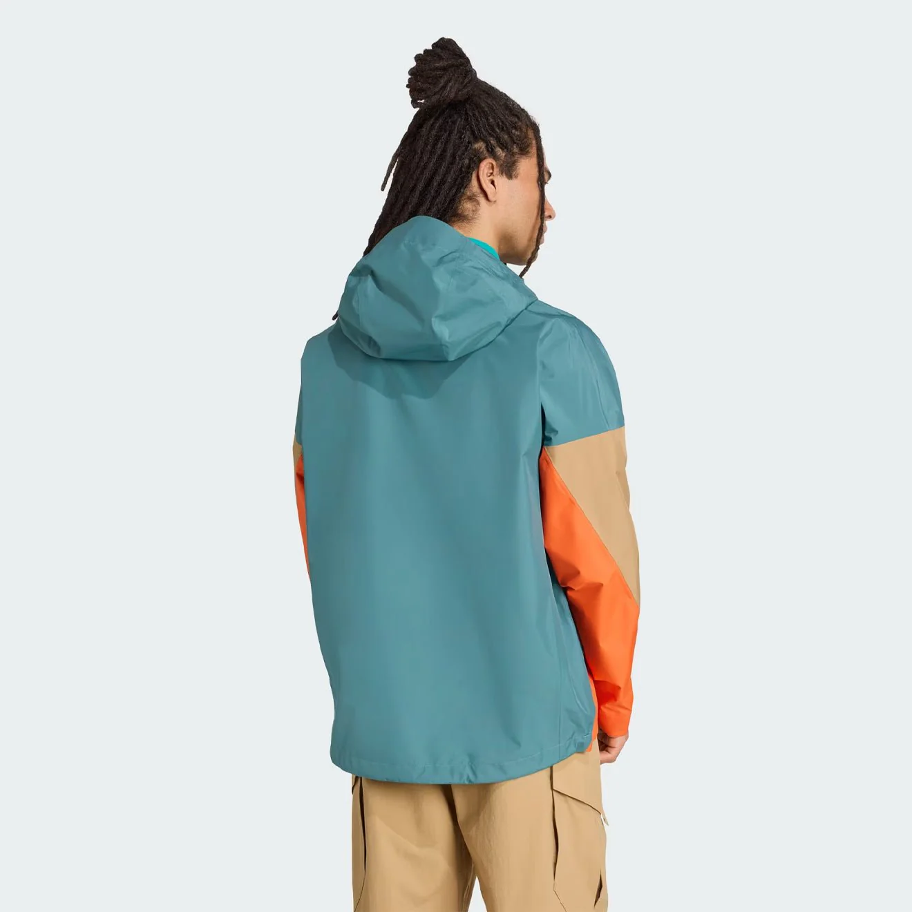Adidas Terrex Xploric 2.5L Climaproof Anorak Preloved Teal / Cardboard / Semi Impact Orange - Image 3