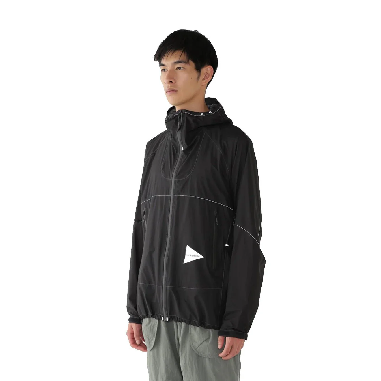 And Wander 3L UL Rain Jacket Black - Image 4