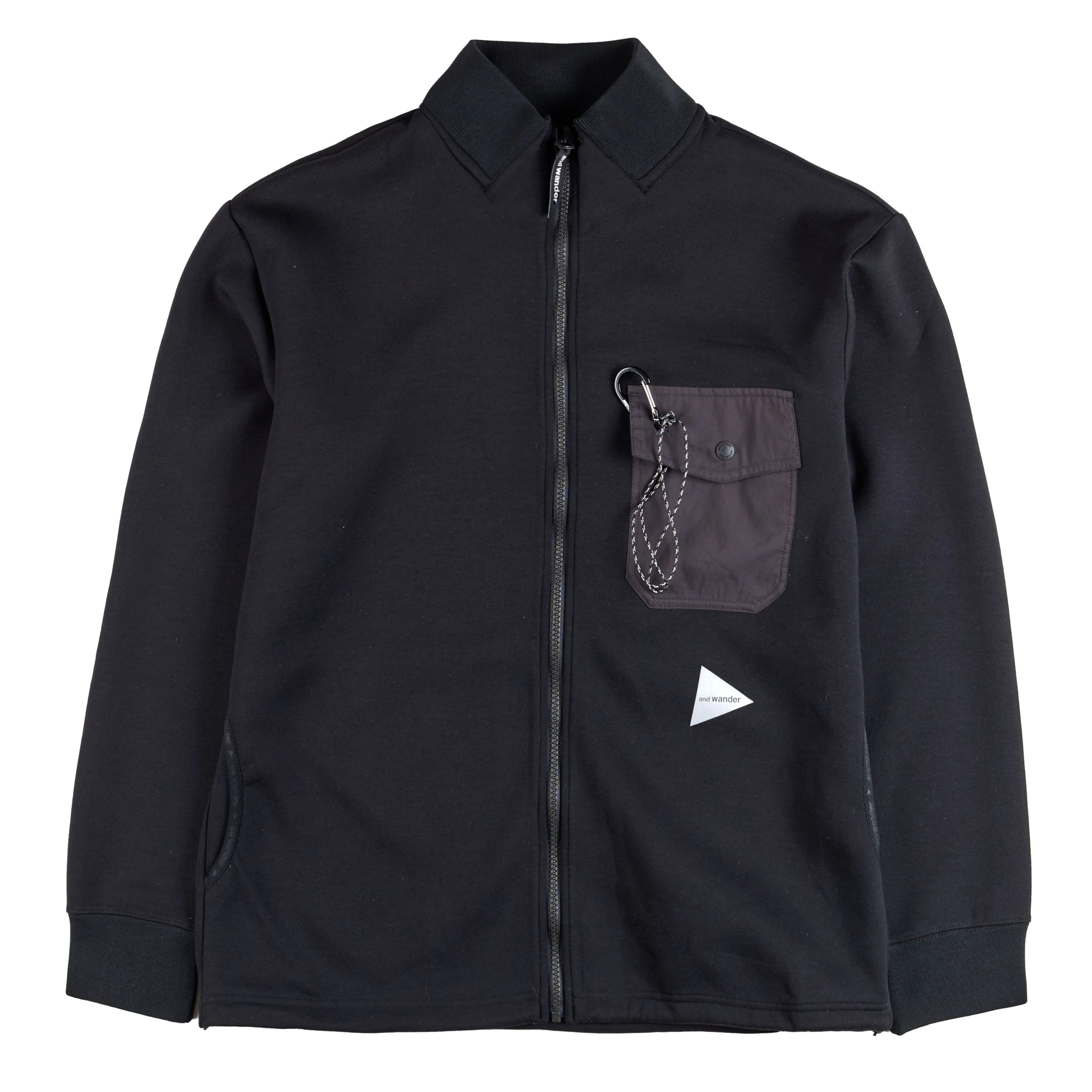 And Wander Airly Warm Full Zip Black