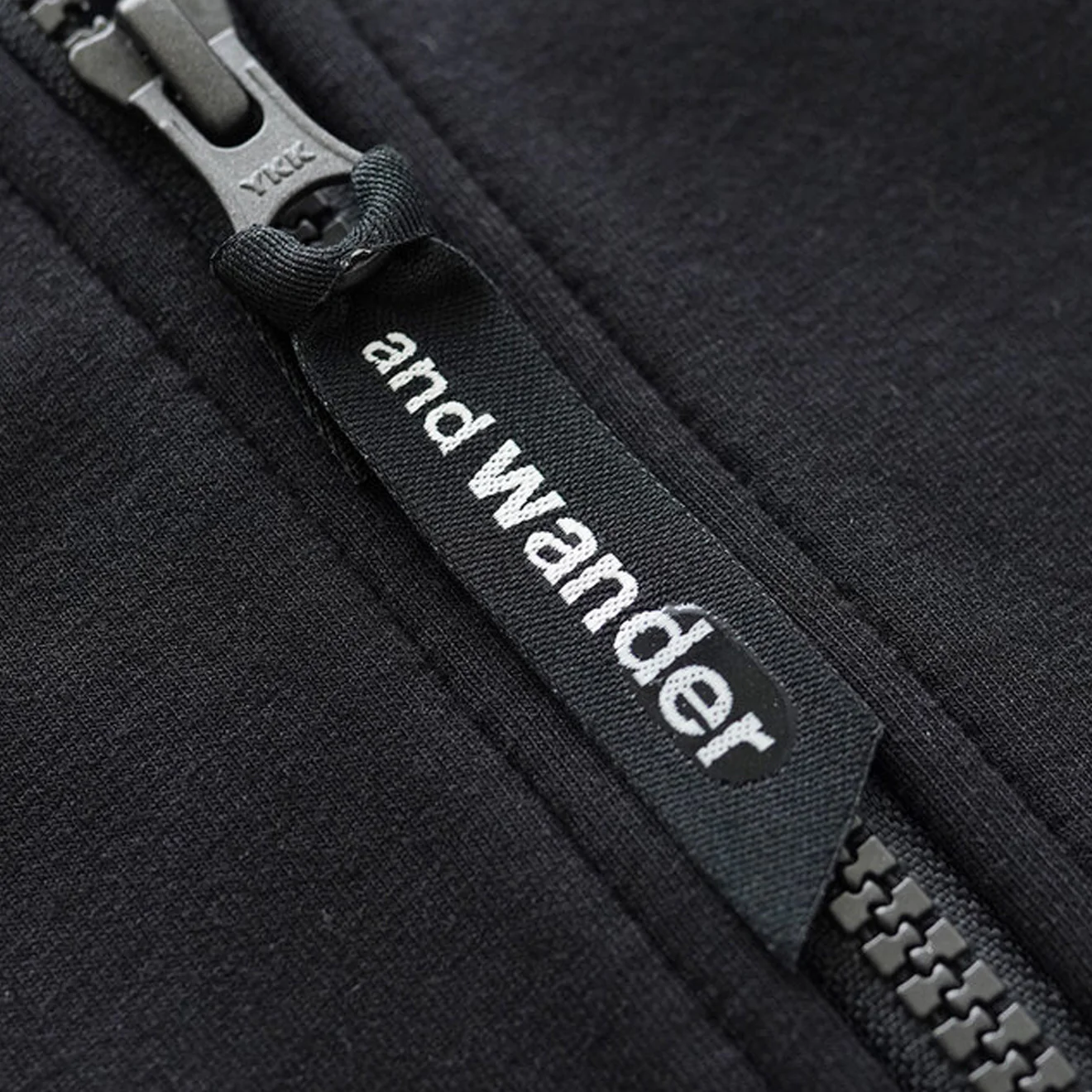 And Wander Airly Warm Full Zip Black - Image 4