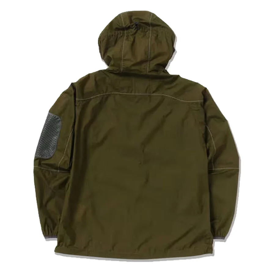 And Wander Breath Rip Hoodie Khaki - Image 2