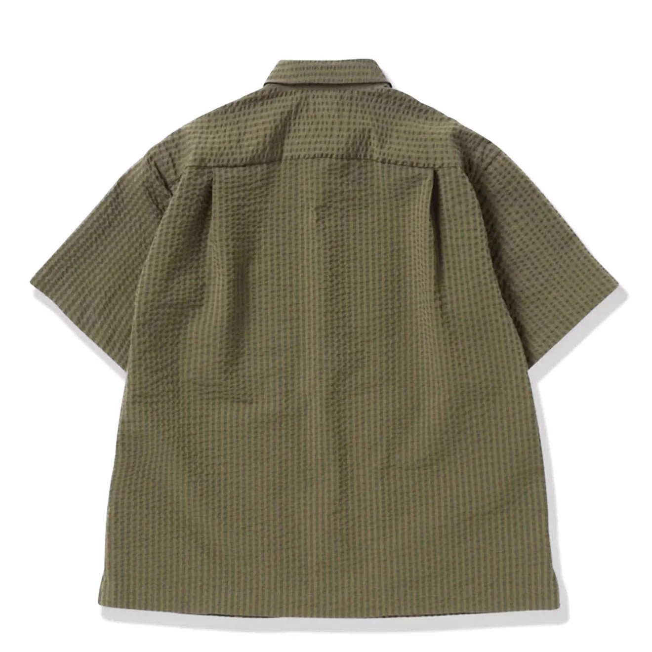 And Wander Dry Soft Seersucker S/S Shirt Beige - Image 2