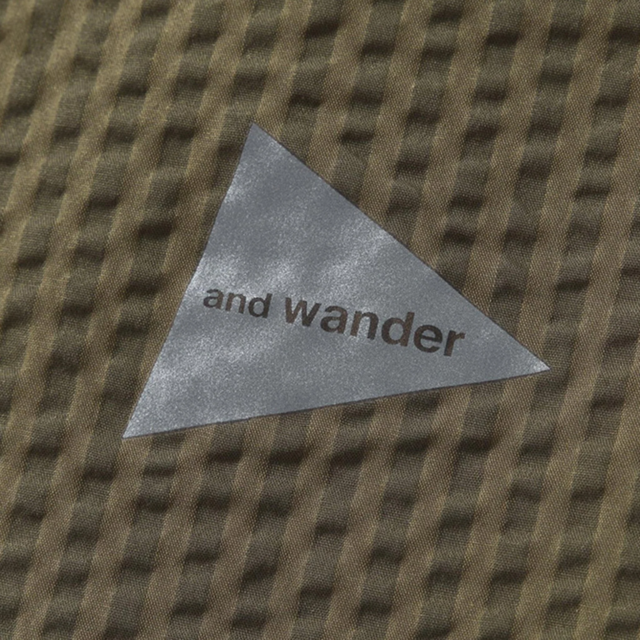 And Wander Dry Soft Seersucker S/S Shirt Beige - Image 8
