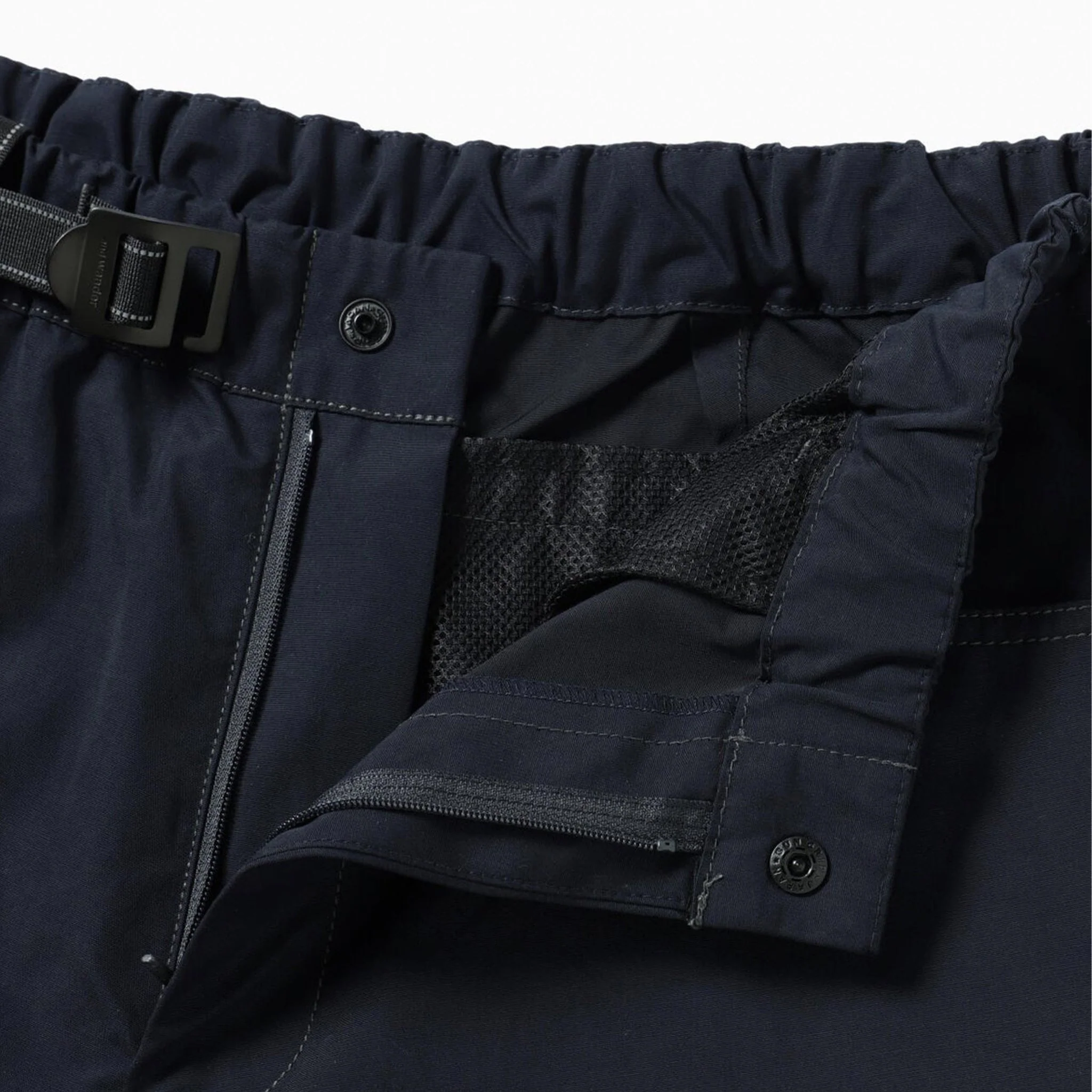 And Wander High Count Cloth Short Pants Navy - Image 5