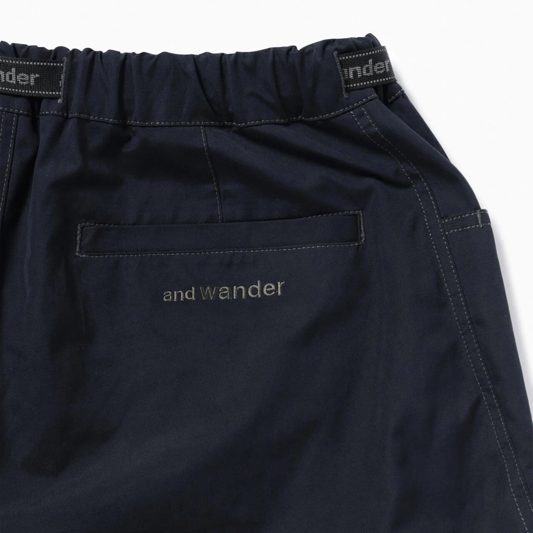 And Wander High Count Cloth Short Pants Navy - Image 6