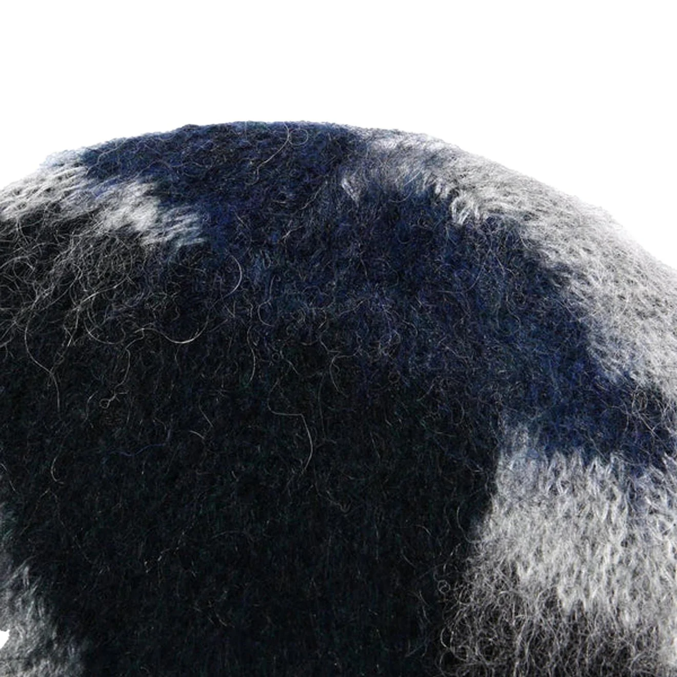 And Wander Mix Color Shaggy Knit Cap Black Mix - Image 2