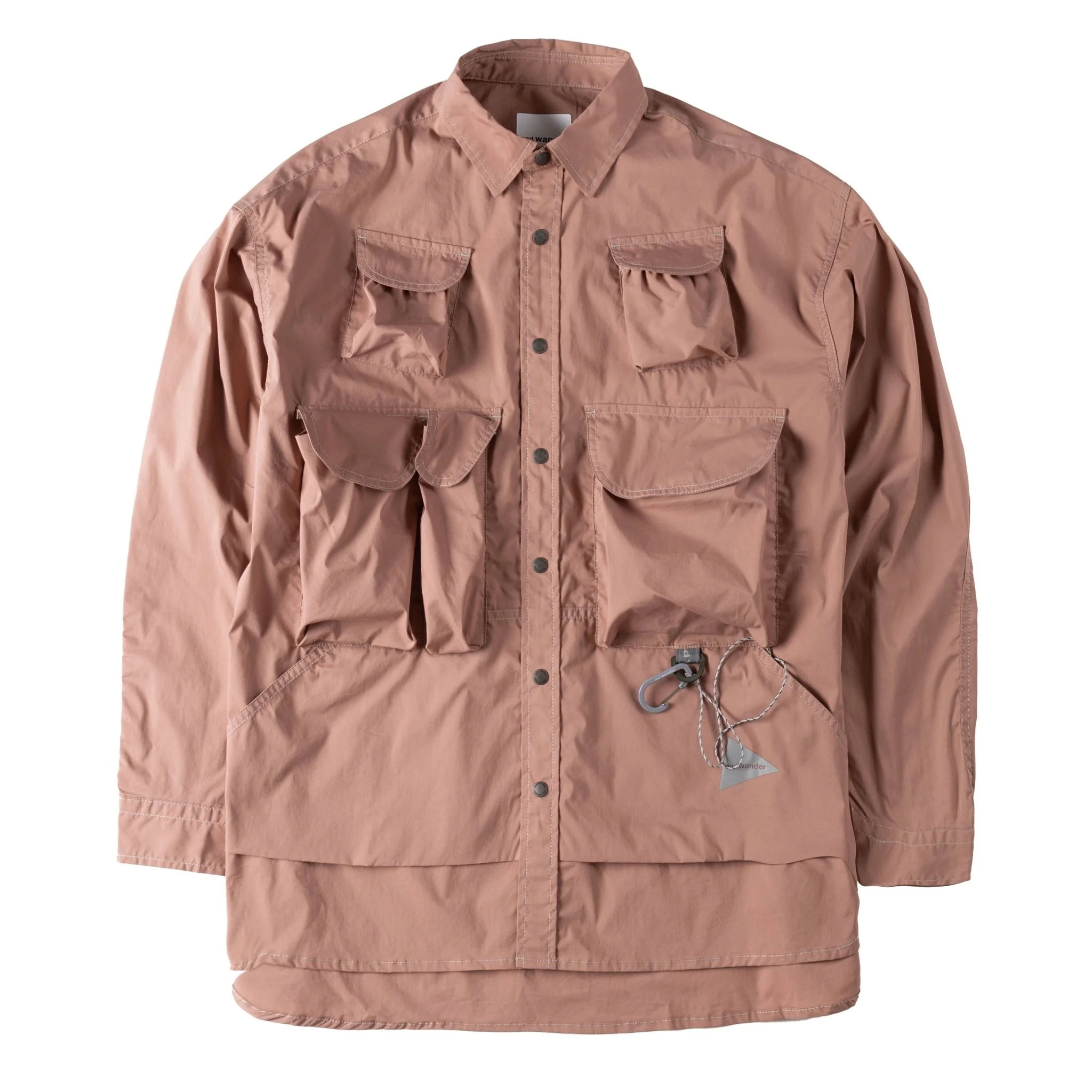 And Wander Multi Pocket Shirt Pink