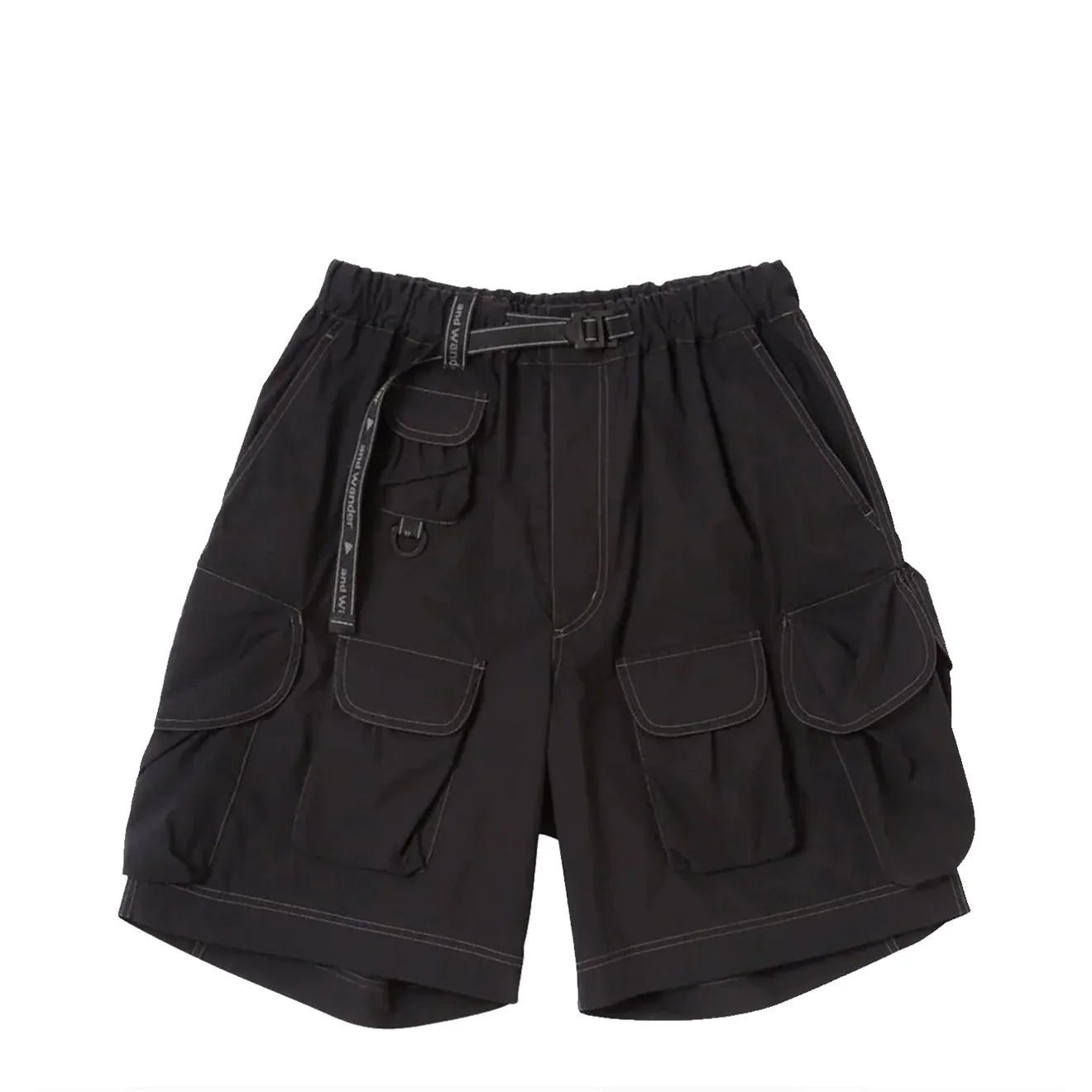 And Wander Multi Pocket Short Pants Black