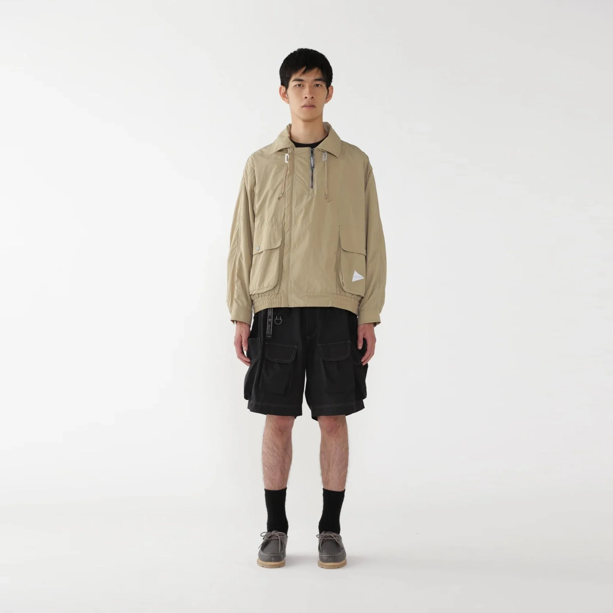And Wander Multi Pocket Short Pants Black - Image 3