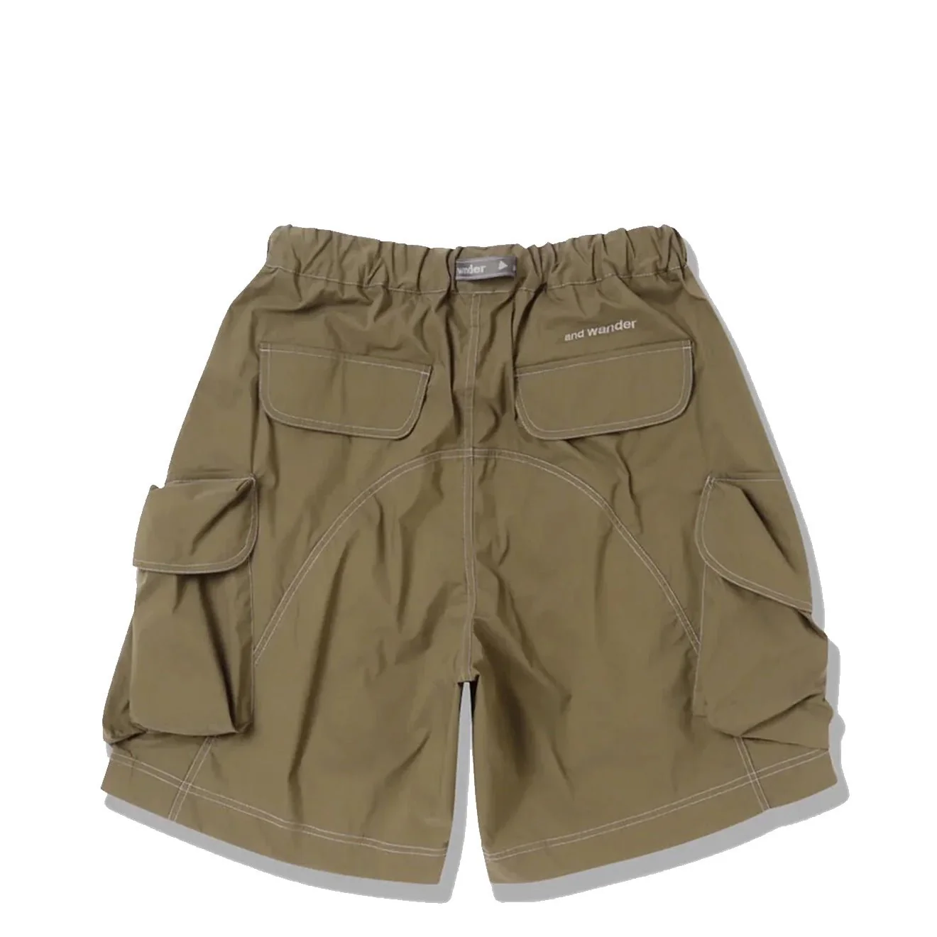 And Wander Multi Pocket Short Pants Khaki - Image 2