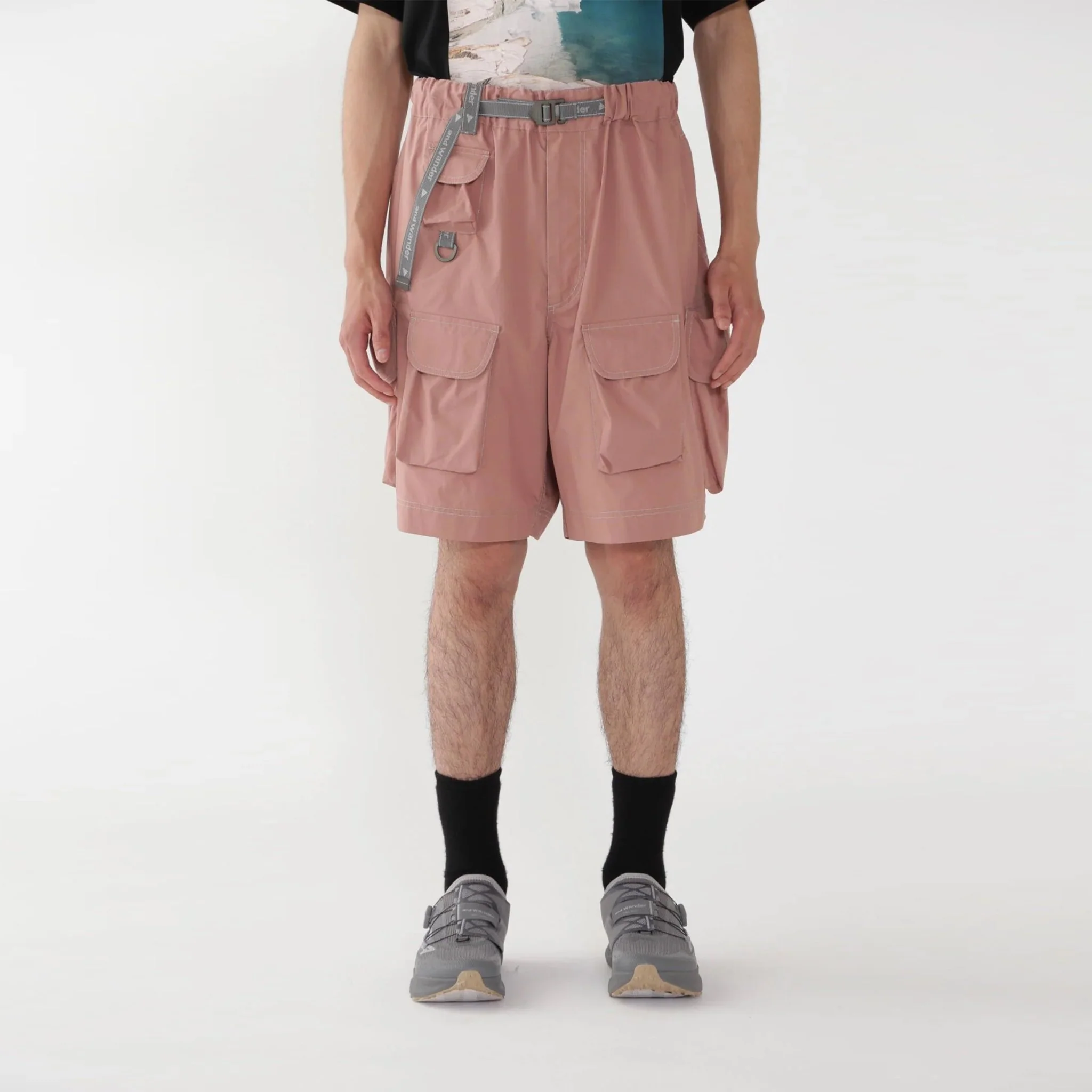 And Wander Multi Pocket Short Pants Pink - Image 12