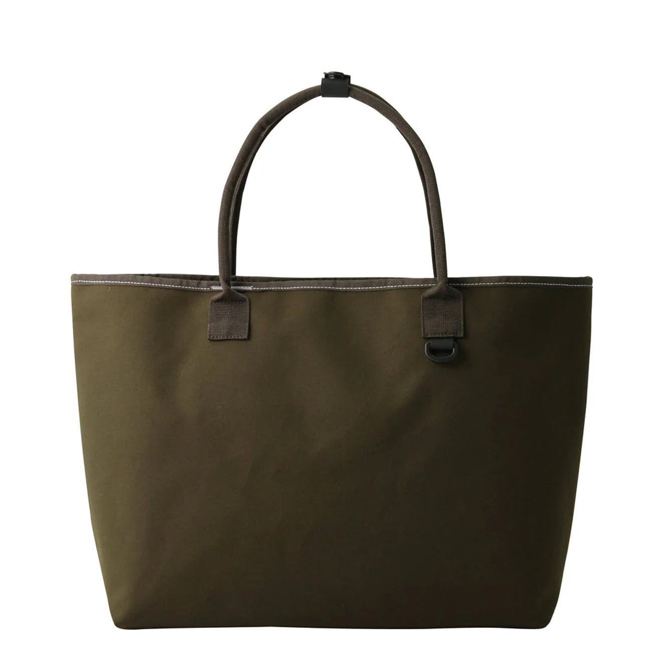 And Wander Pe/Co Tote Bag Dark Khaki - Image 2