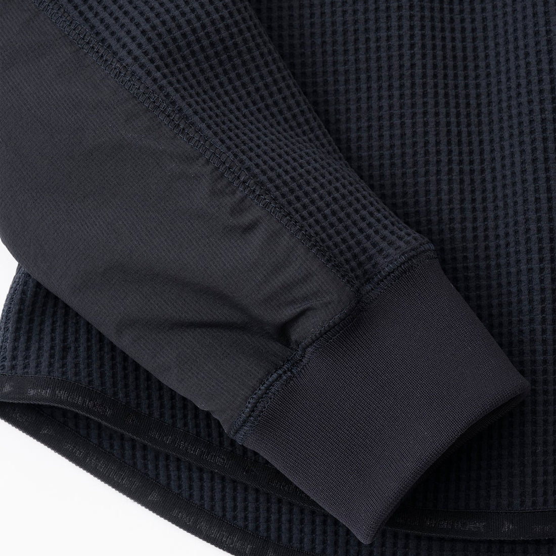 And Wander Pe Waffle L/S Tee Black - Image 4