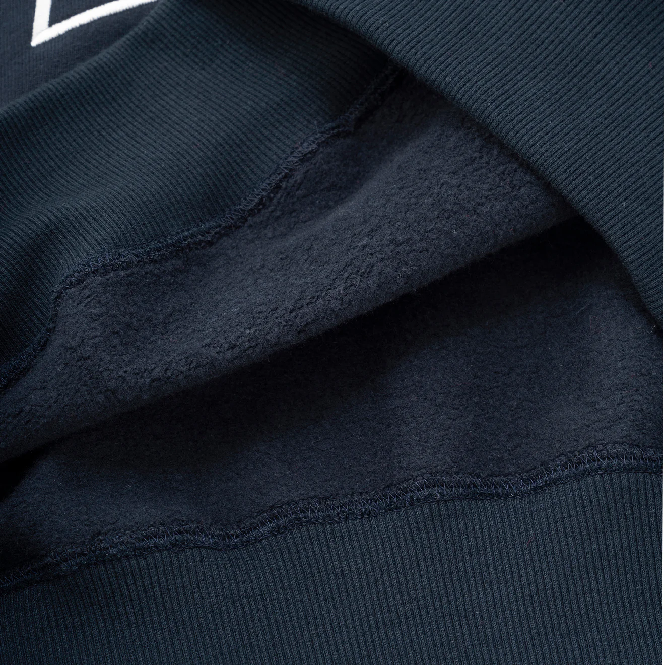 And Wander x Maison Kitsune Cotton Sweatshirt Navy - Image 5