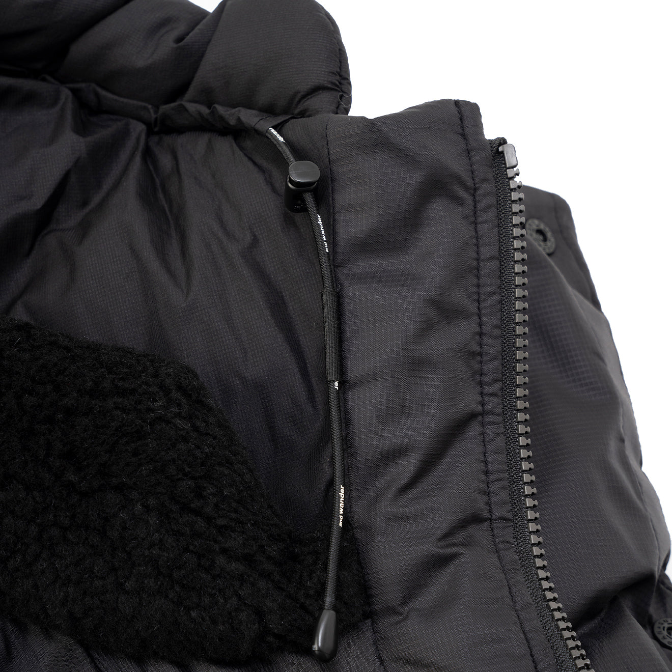 And Wander x Maison Kitsune Insulation Jacket Black - Image 11