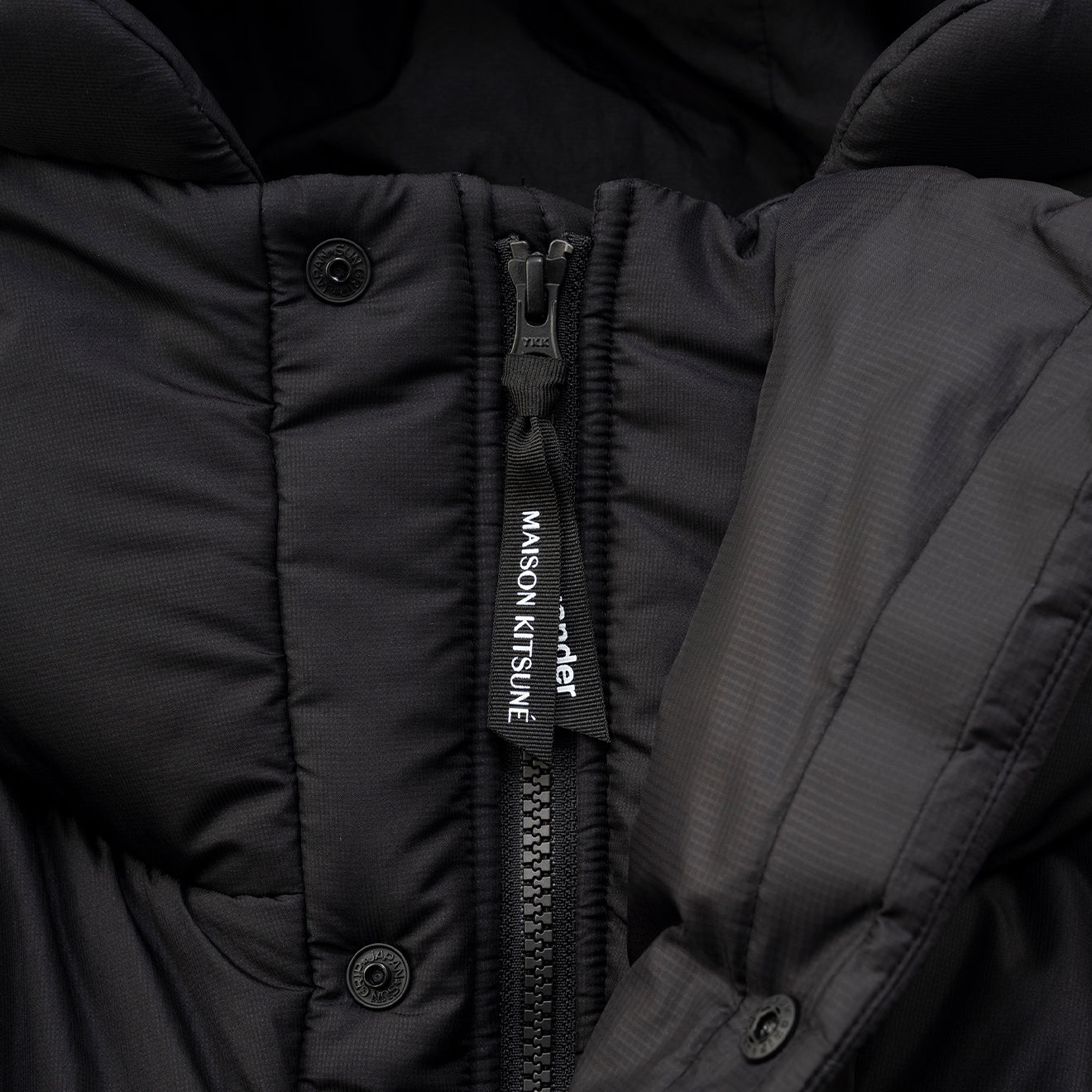 And Wander x Maison Kitsune Insulation Jacket Black - Image 18