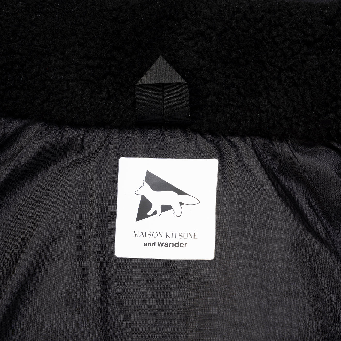 And Wander x Maison Kitsune Insulation Jacket Black - Image 8