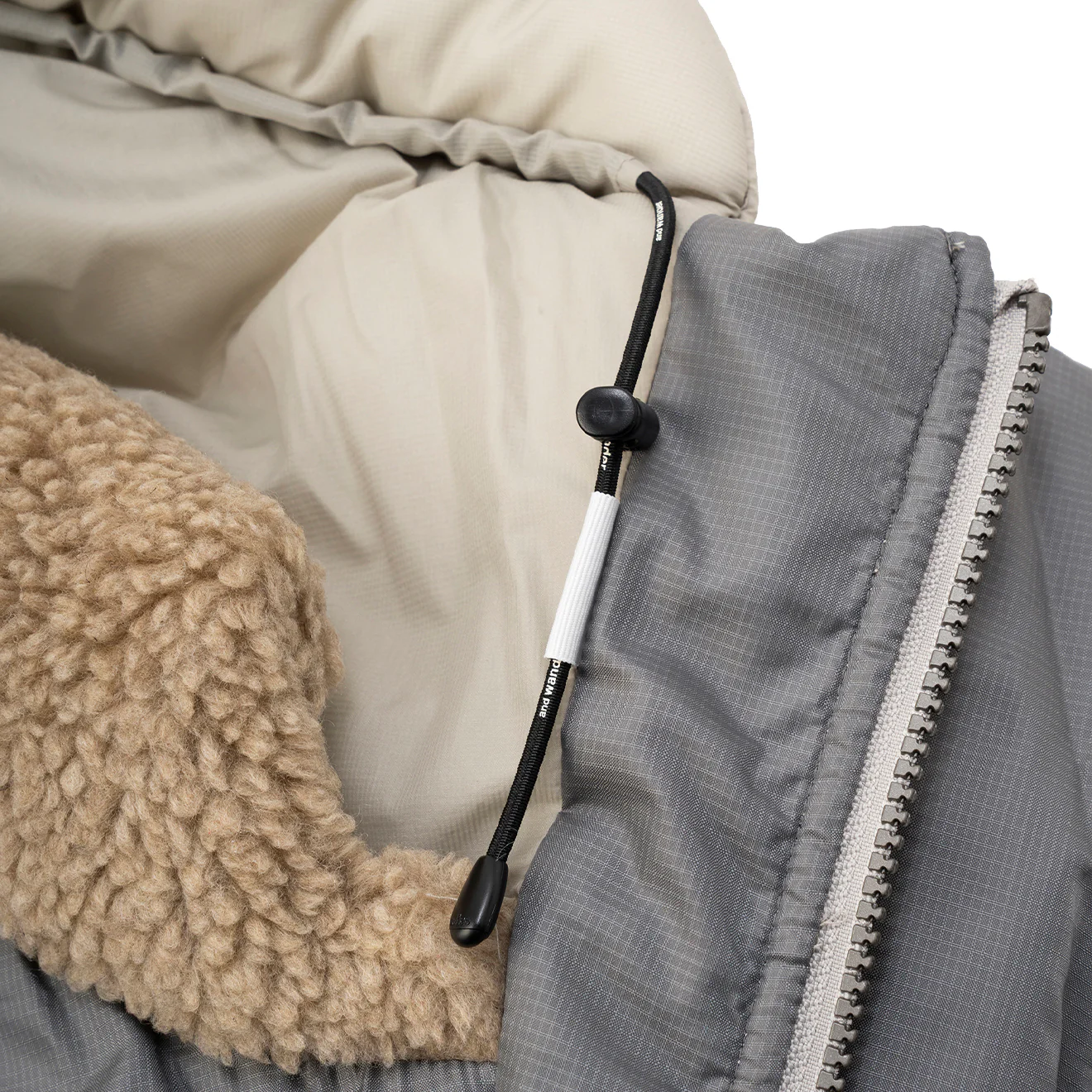 And Wander x Maison Kitsune Nordic Border Insulation Jacket Beige - Image 11