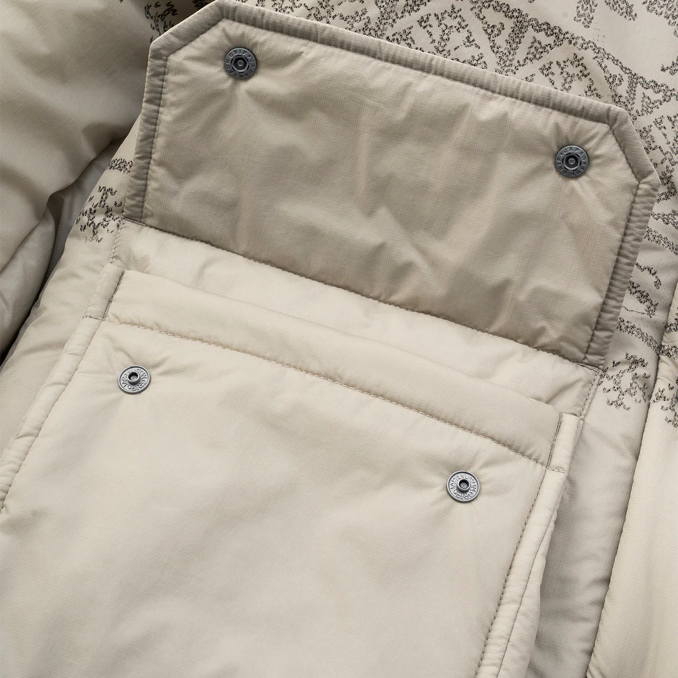 And Wander x Maison Kitsune Nordic Border Insulation Jacket Beige - Image 14