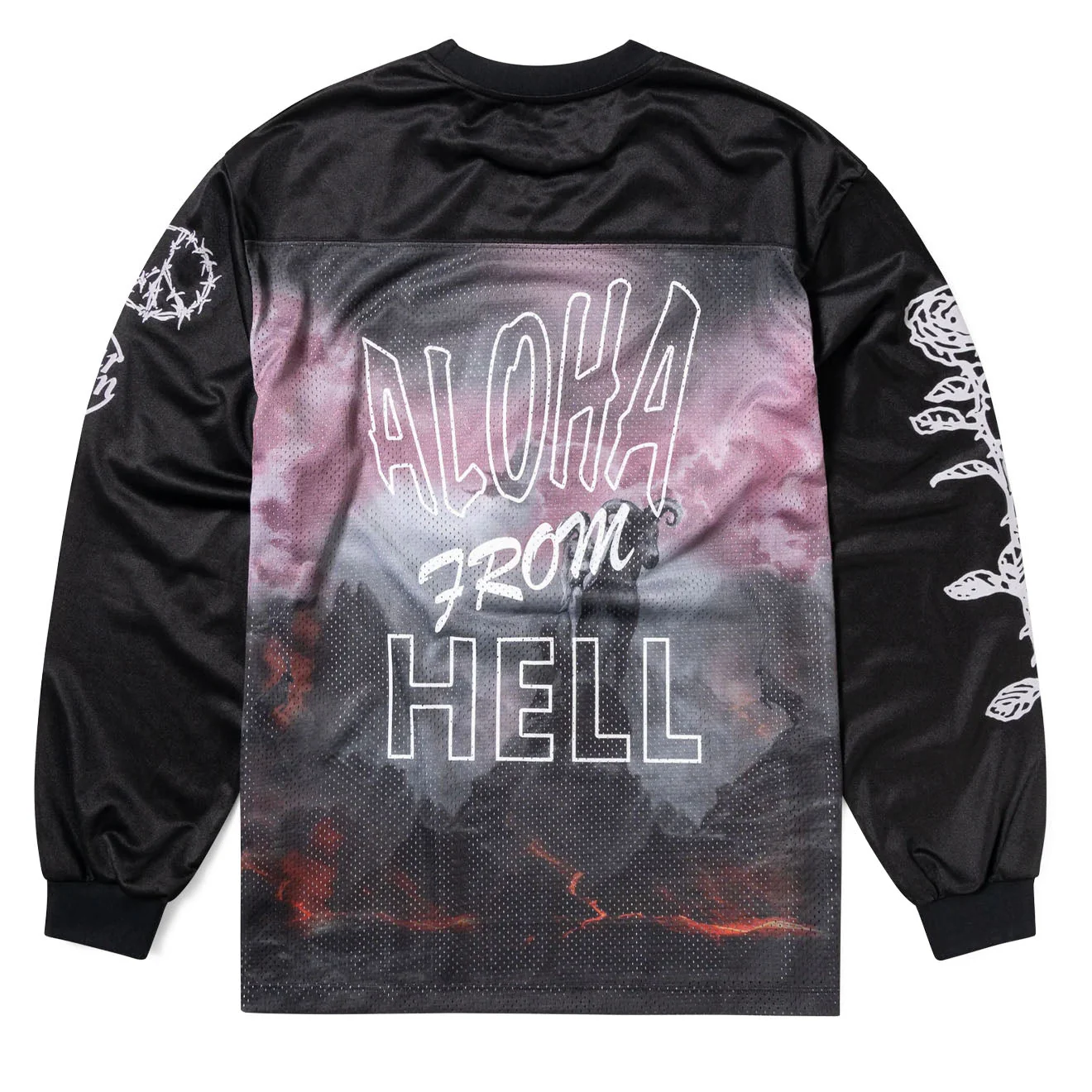 Aries Ramscape Airtex LS Tee Black - Image 2