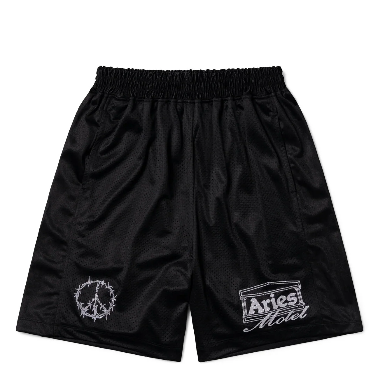 Aries Ramscape Airtex Shorts Black