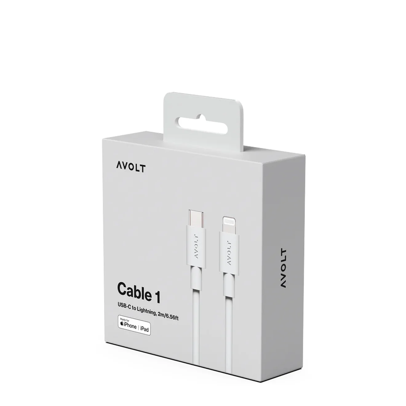 Avolt Cable 1 USB-C to Lightning 2m Gotland Grey - Image 3