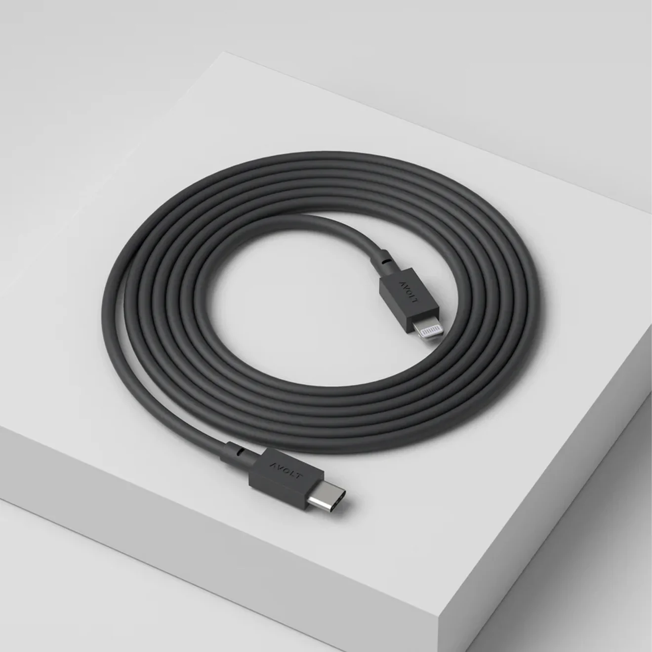 Avolt Cable 1 USB-C to Lightning 2m Stockholm Black - Image 2