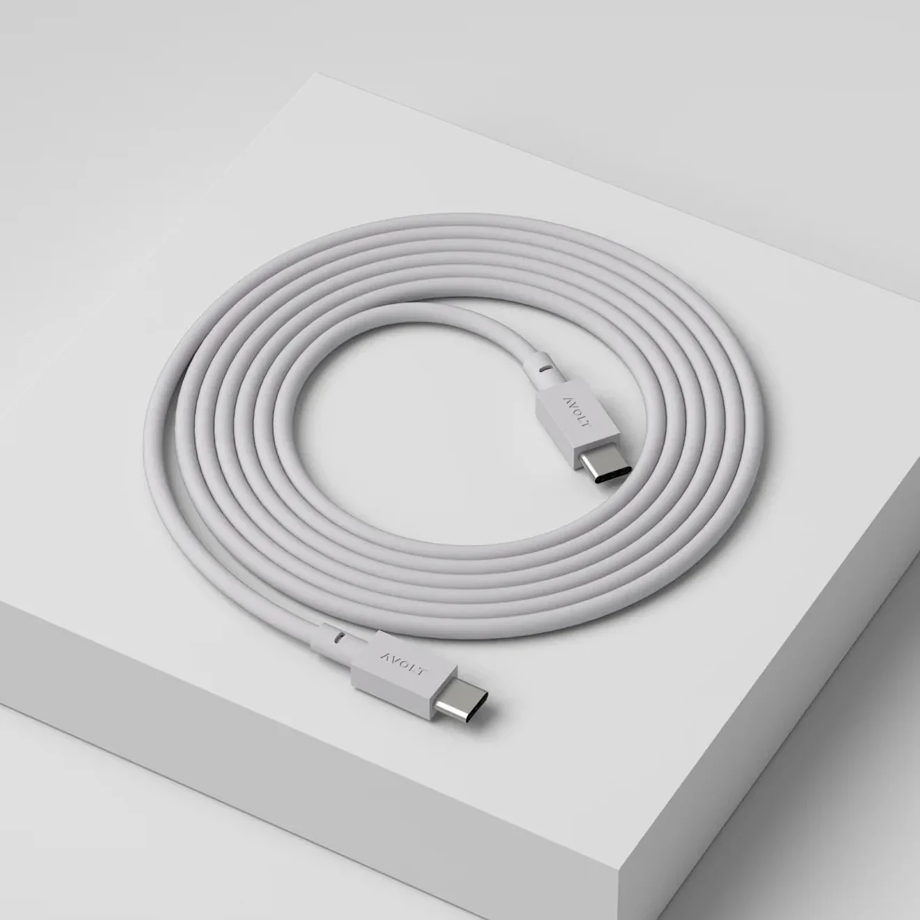 Avolt Cable 1 USB-C to USB-C 2m Gotland Grey - Image 2